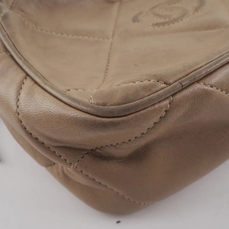 Chanel Brown Leather Camera shoulder bag