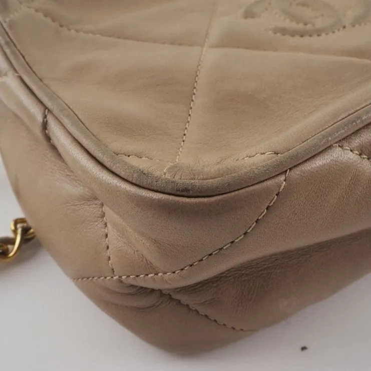 Chanel Brown Leather Camera shoulder bag