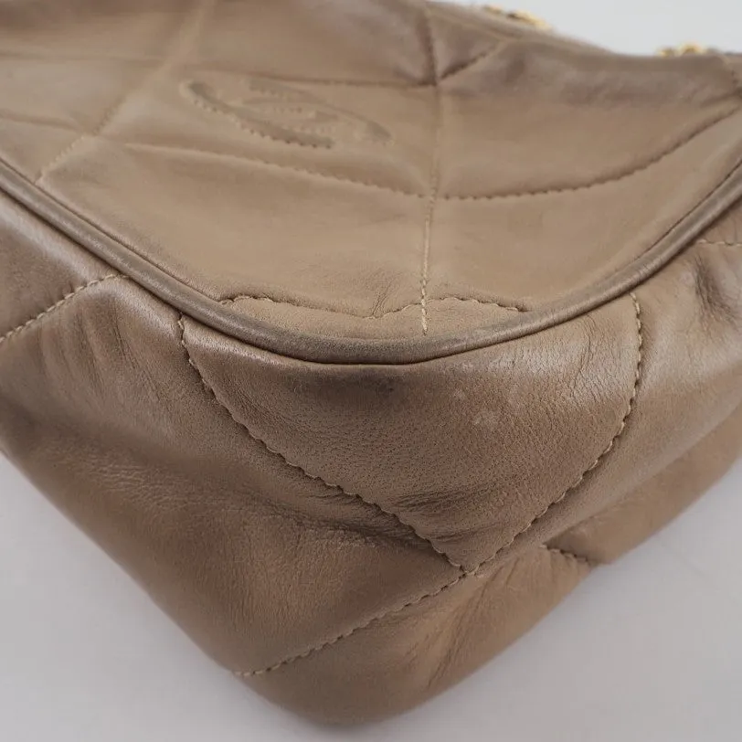Chanel Brown Leather Camera shoulder bag