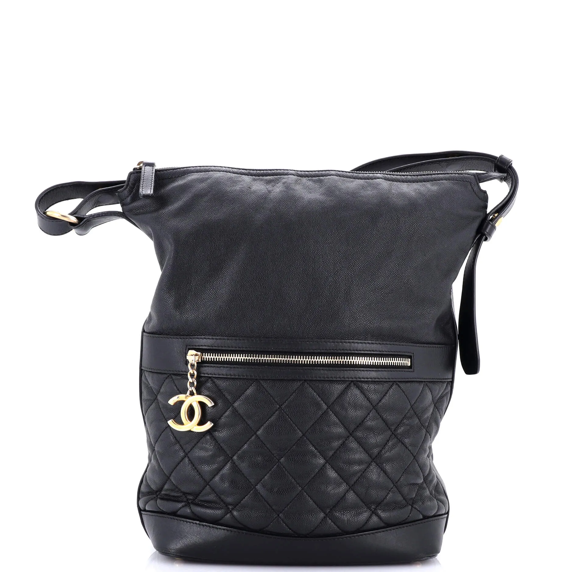 Chanel Casual Style Hobo Quilted Caviar