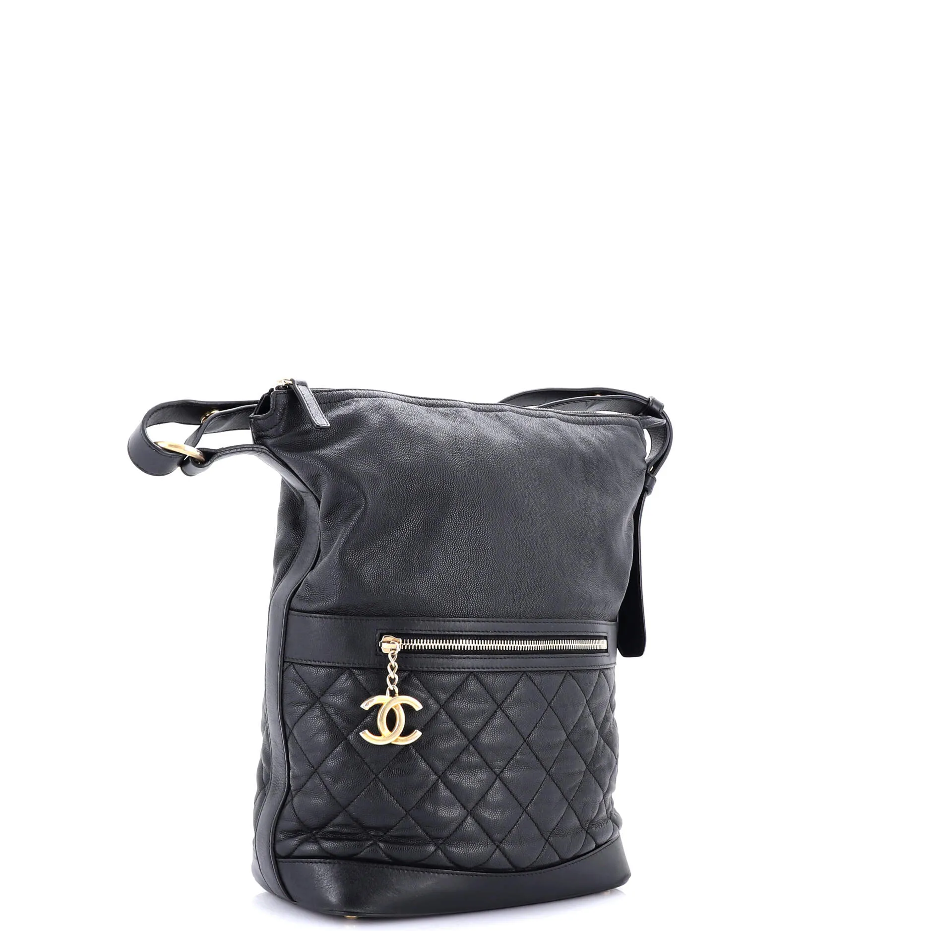 Chanel Casual Style Hobo Quilted Caviar