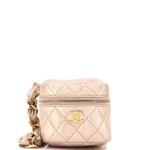 Chanel Cc Cube Zip Clutch With Chain