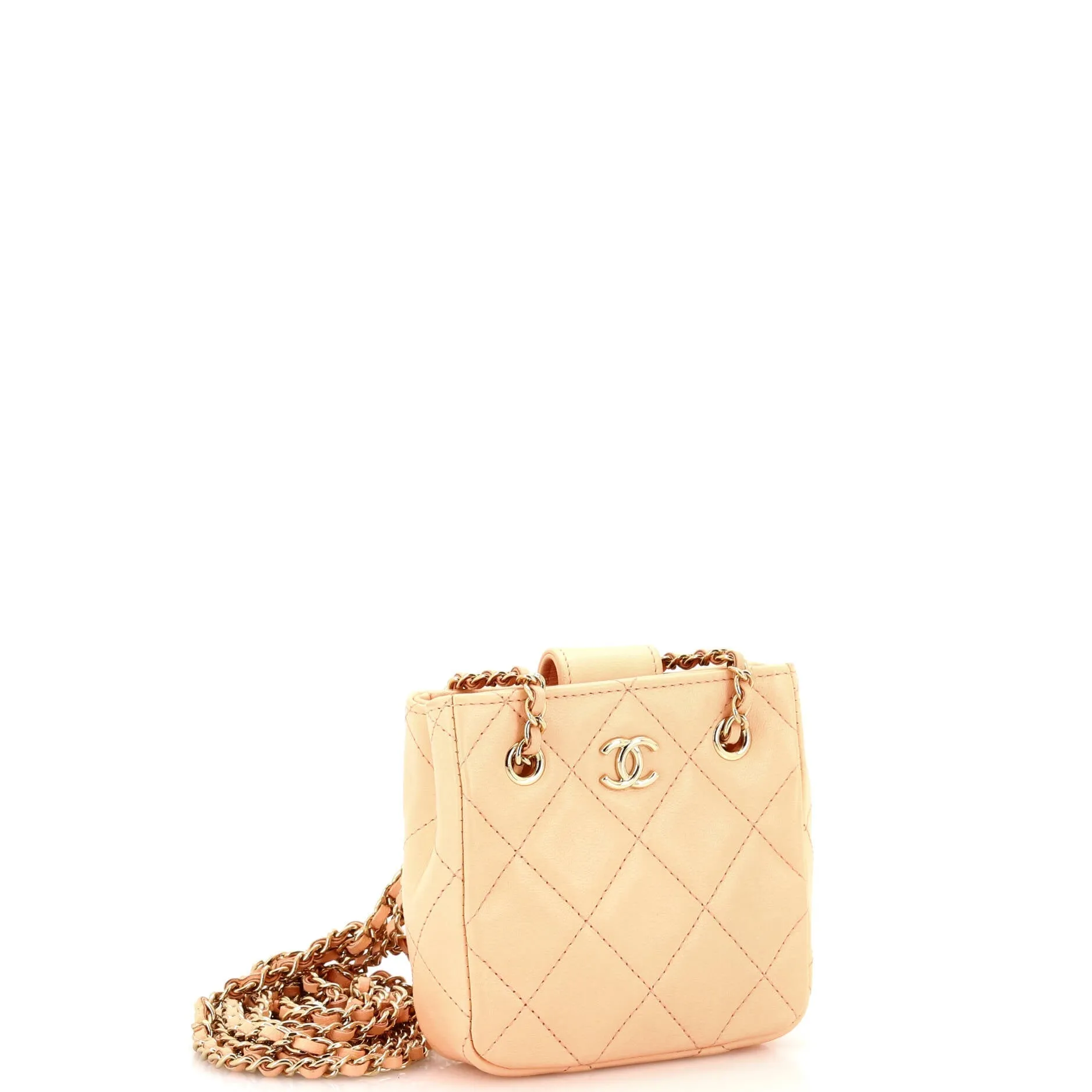 Chanel Cc Square Clutch With Chain