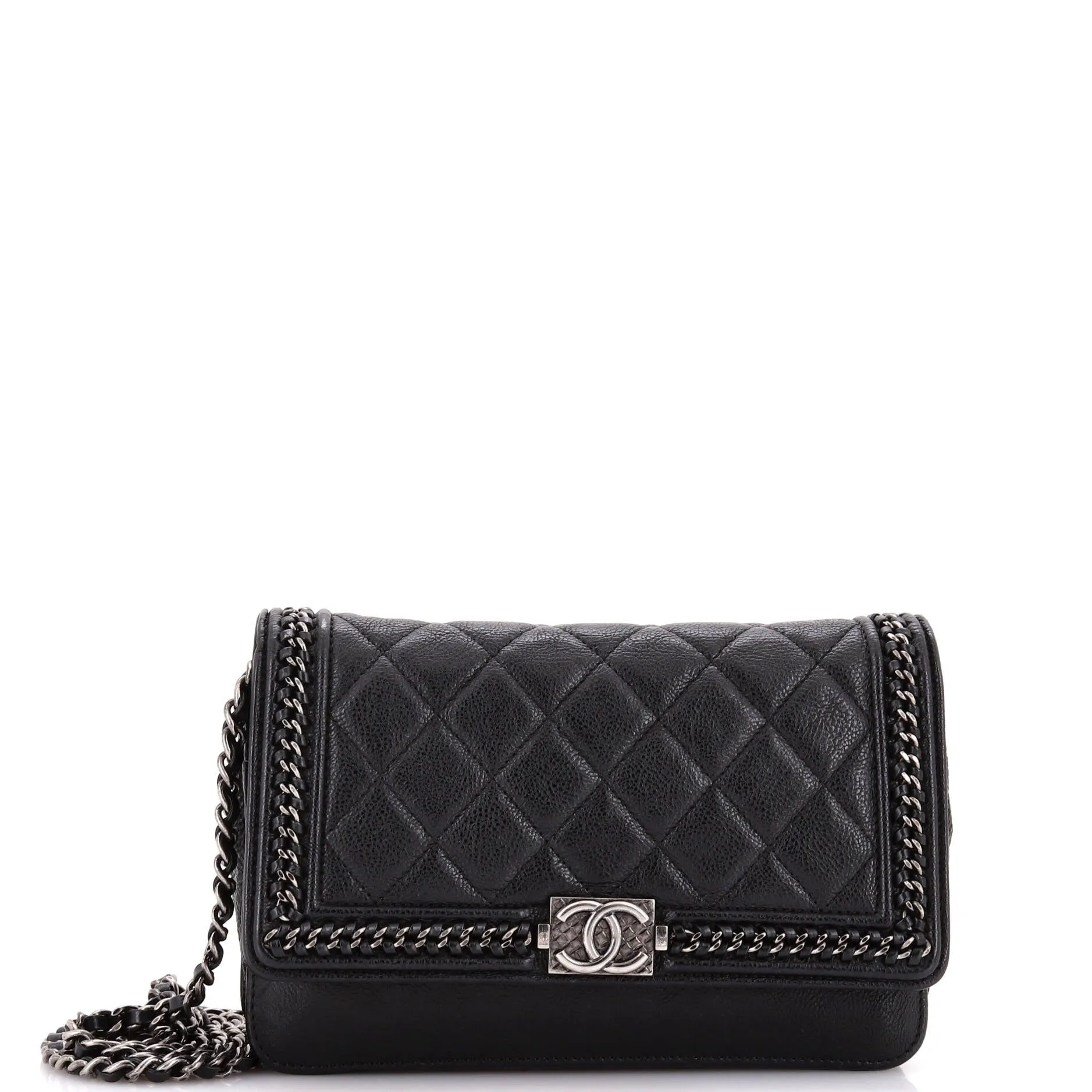 Chanel Chain Around Boy Wallet On