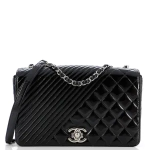 Chanel Coco Boy Flap Bag Quilted Patent