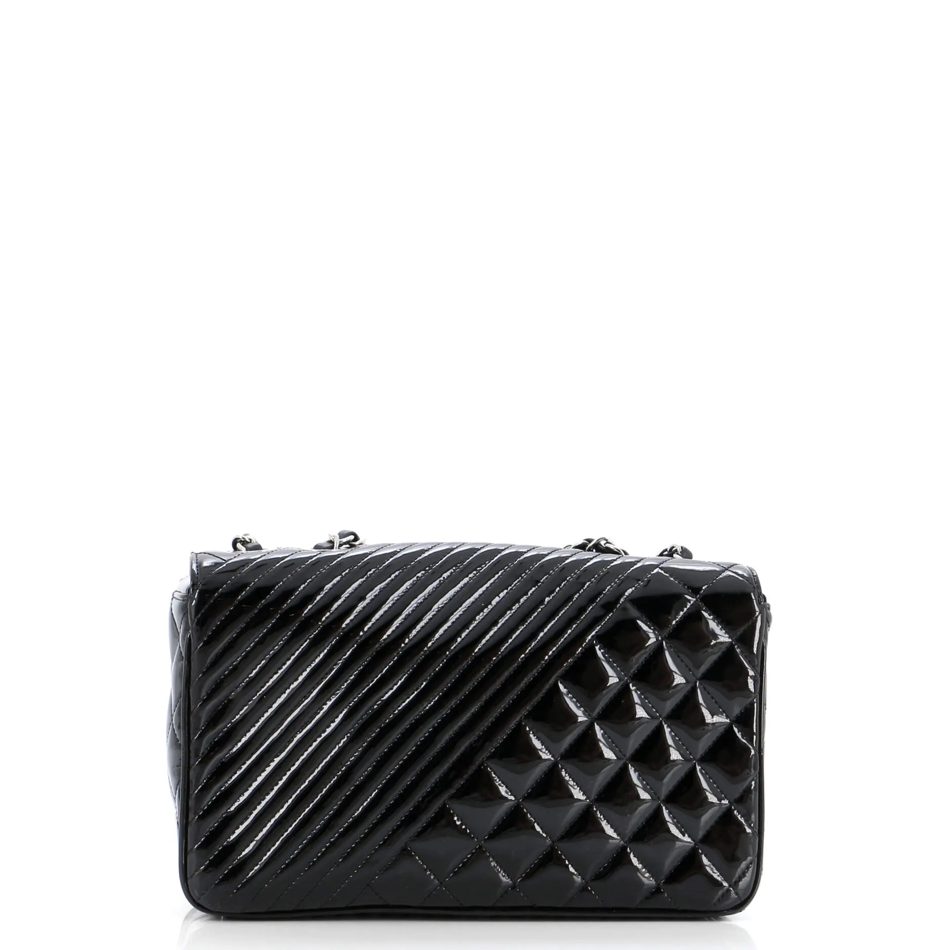 Chanel Coco Boy Flap Bag Quilted Patent