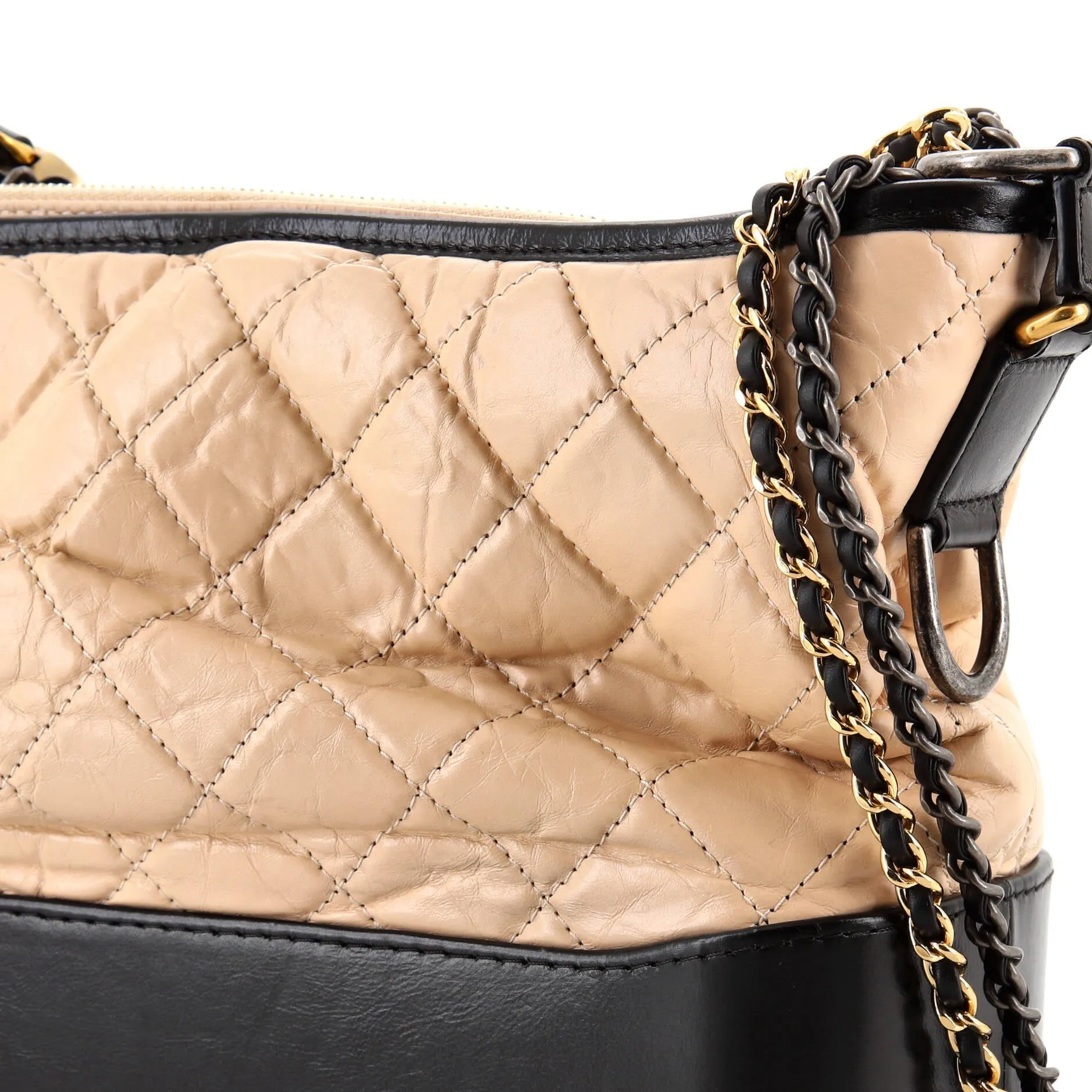 Chanel Gabrielle Hobo Quilted Aged