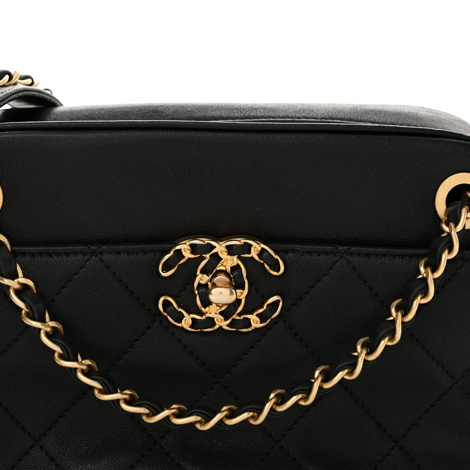Chanel Goatskin Quilted 19 Camera Case