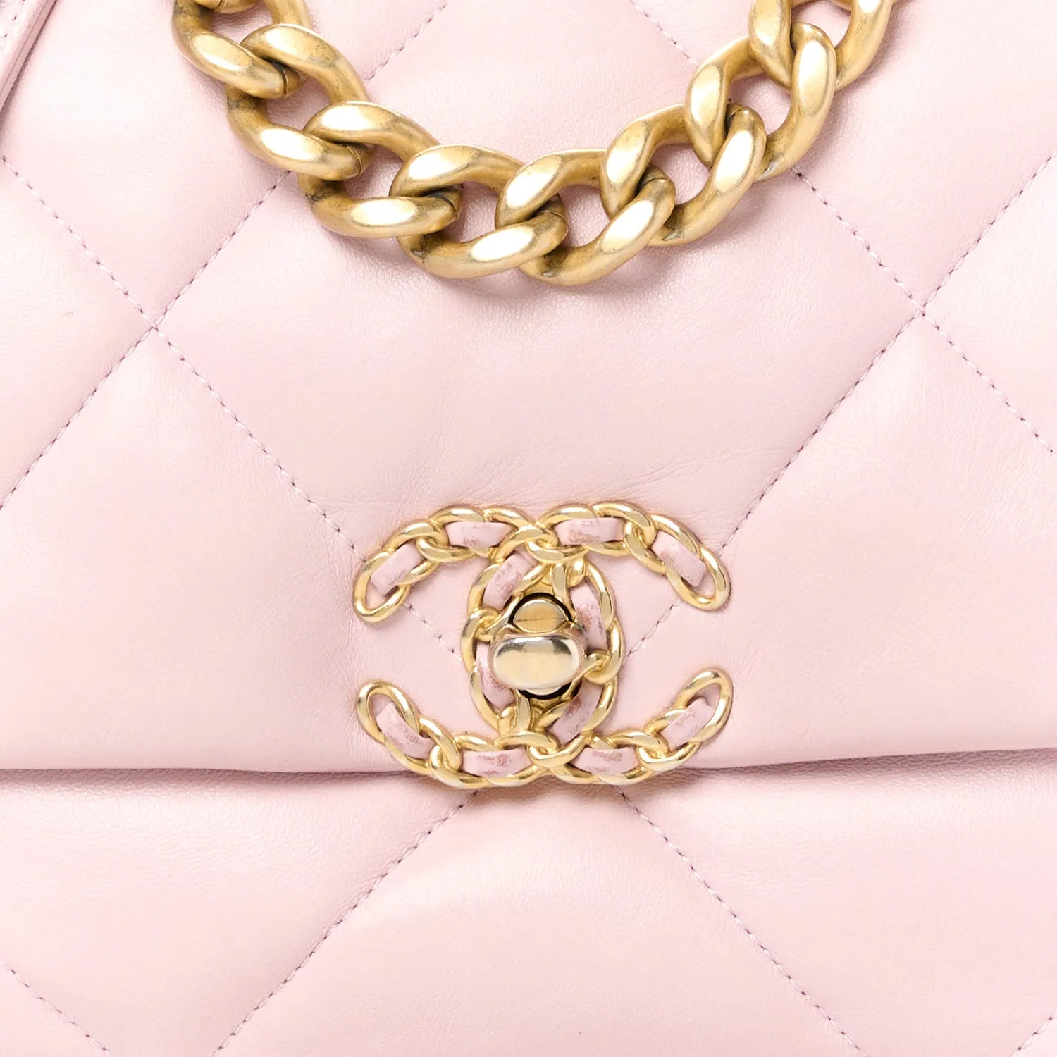 Chanel Goatskin Quilted Medium 19 Flap