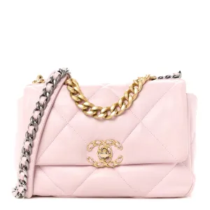 Chanel Goatskin Quilted Medium 19 Flap