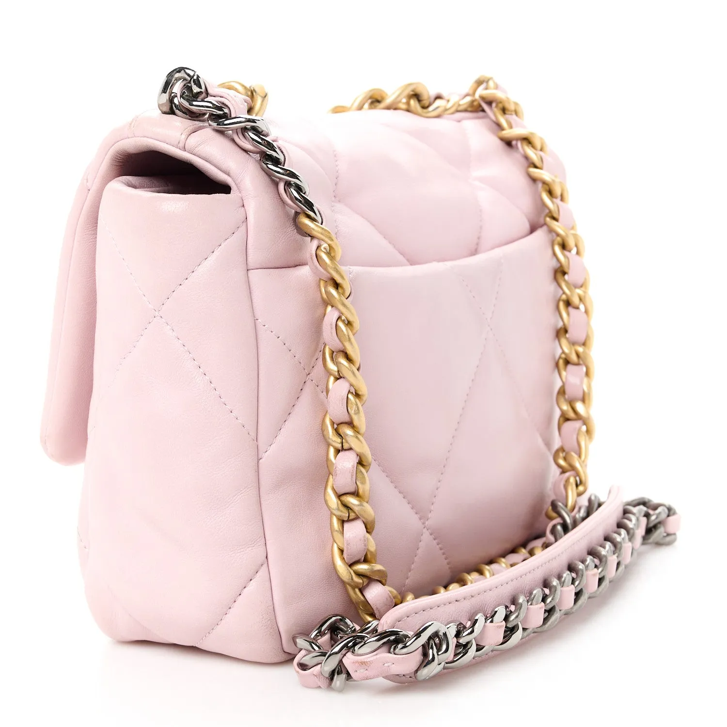 Chanel Goatskin Quilted Medium 19 Flap