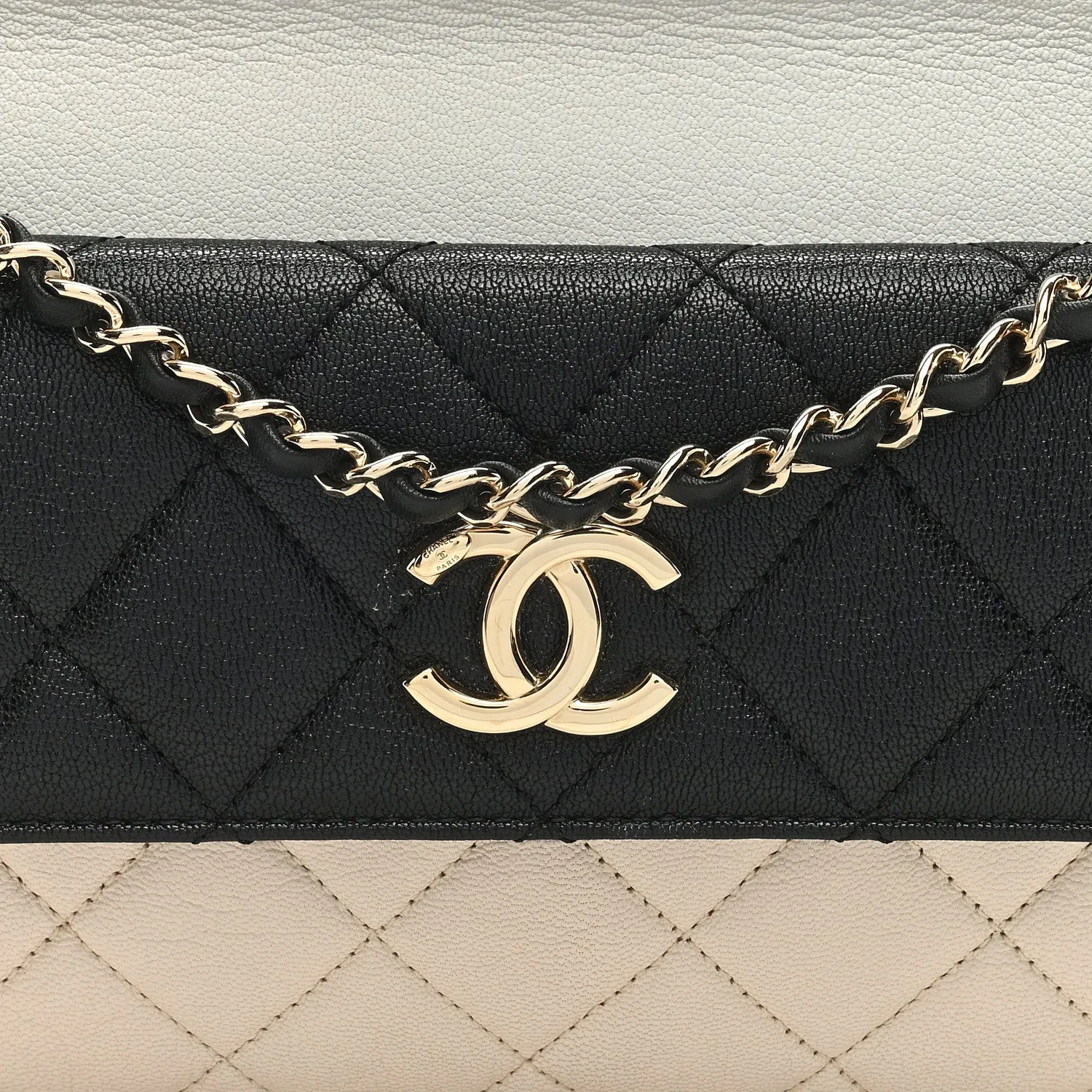 Chanel Goatskin Quilted Tri-Color Medium