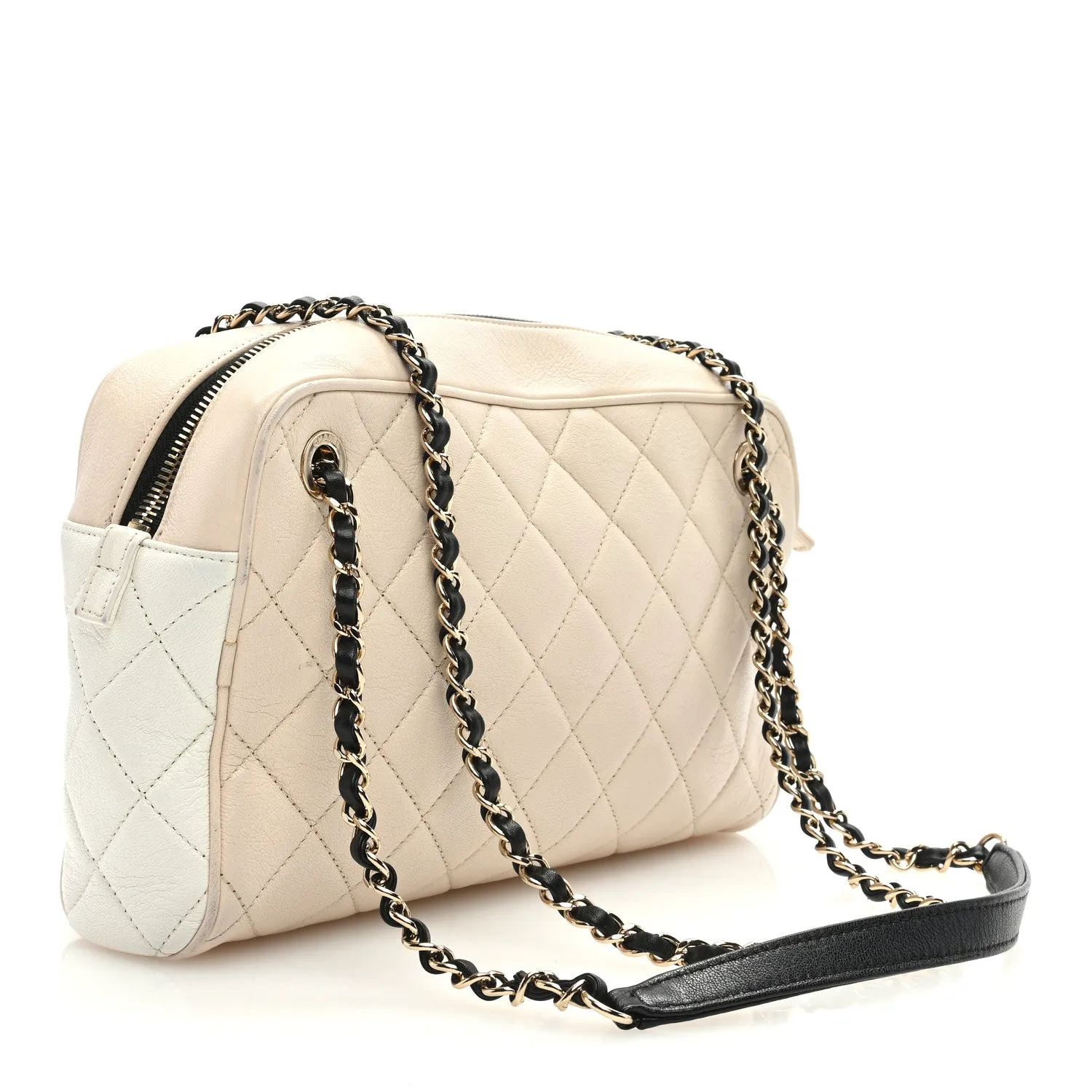 Chanel Goatskin Quilted Tri-Color Medium
