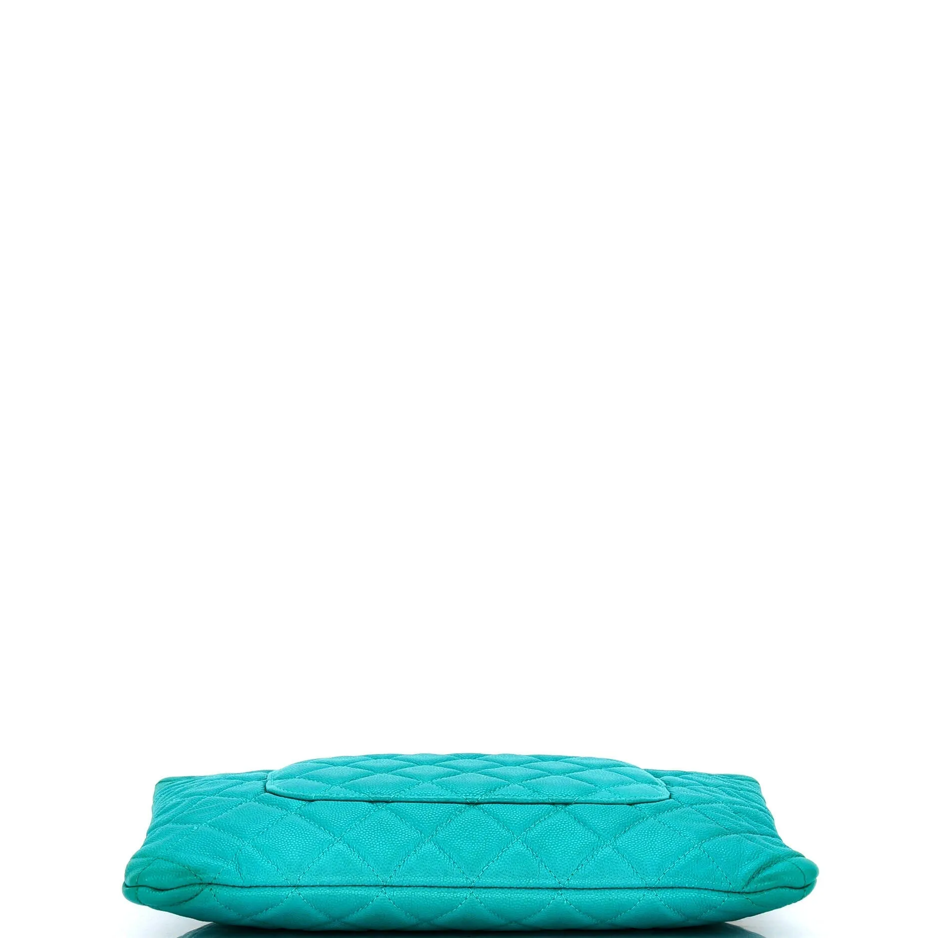 Chanel O Case Clutch Quilted Caviar
