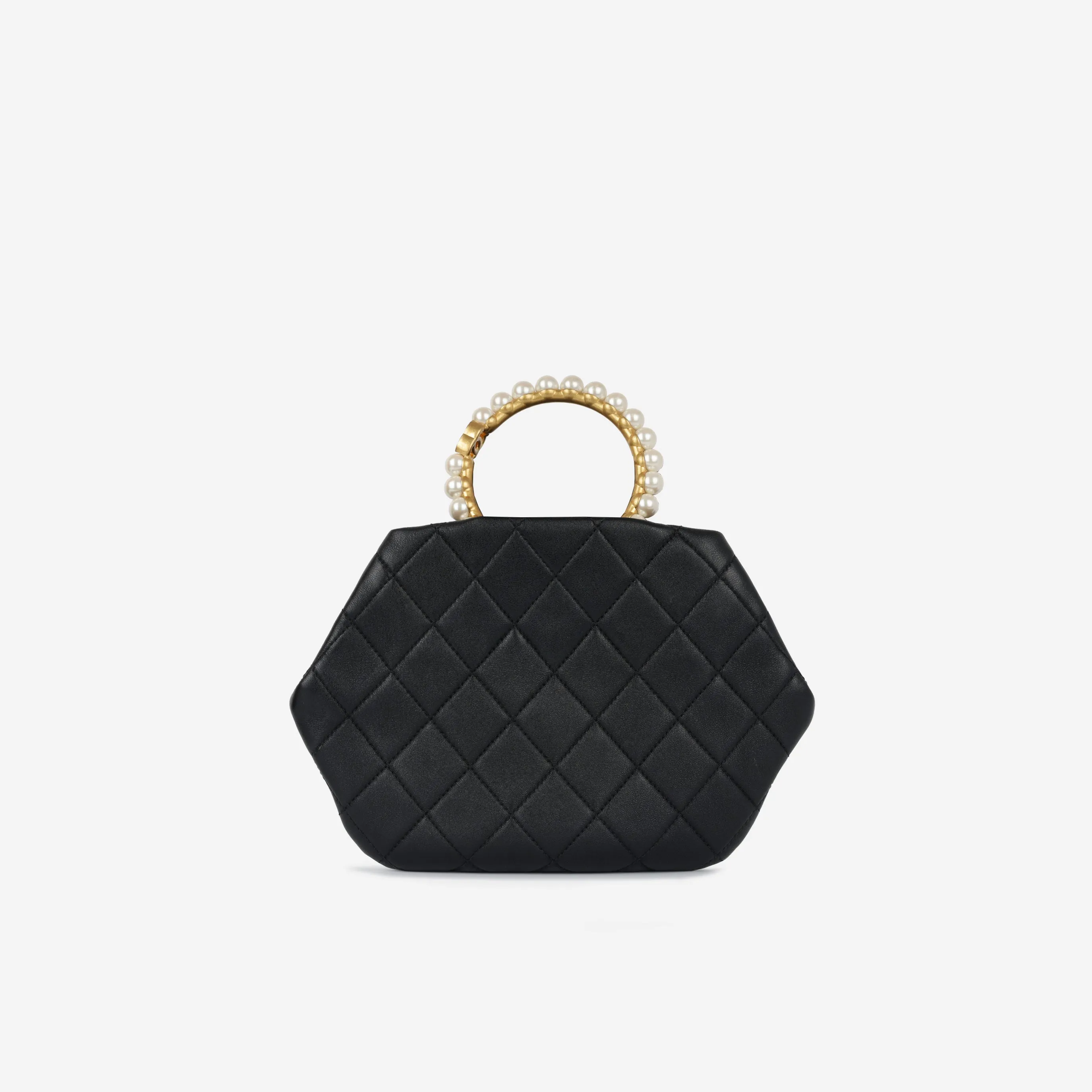 Chanel Pearl Crown Wristlet Clutch