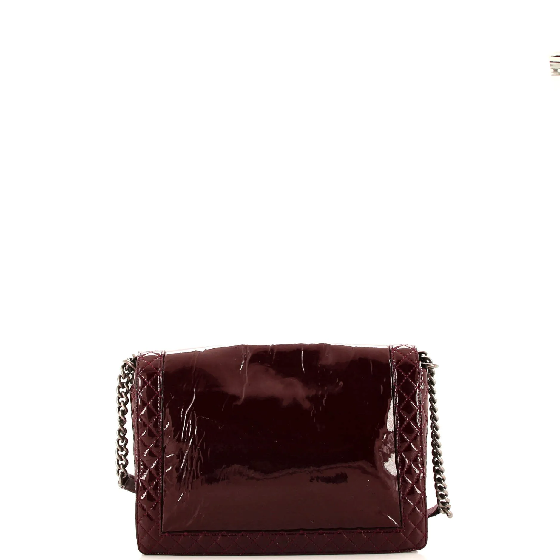 Chanel Reverso Boy Flap Bag Patent Large