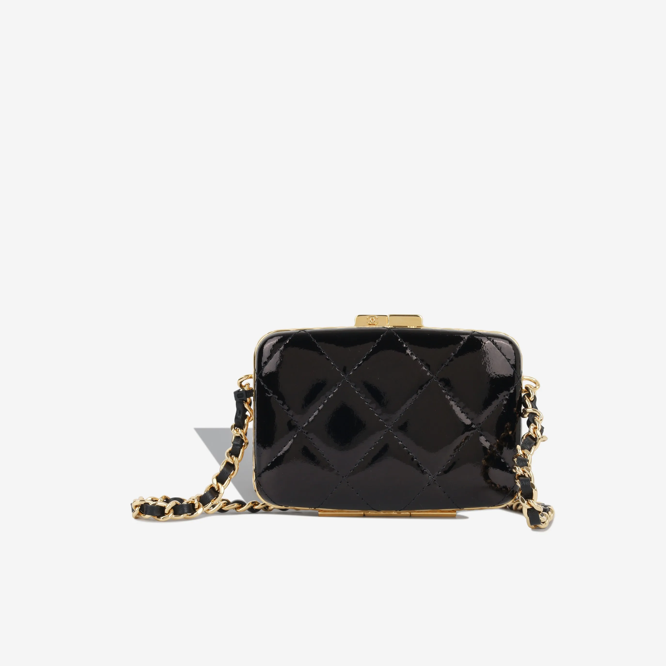 Chanel Small Patent Clutch on Chain