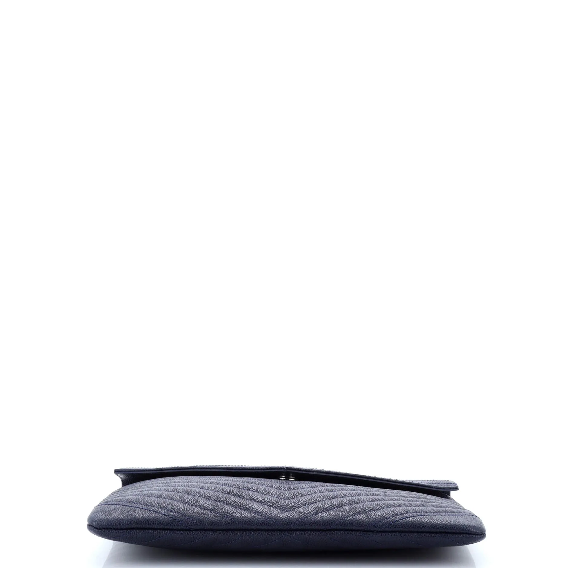 Chanel Statement Pouch Chevron Caviar