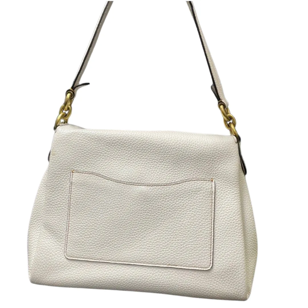 Coach White Leather Tabby Shoulder Bag w/Sling
