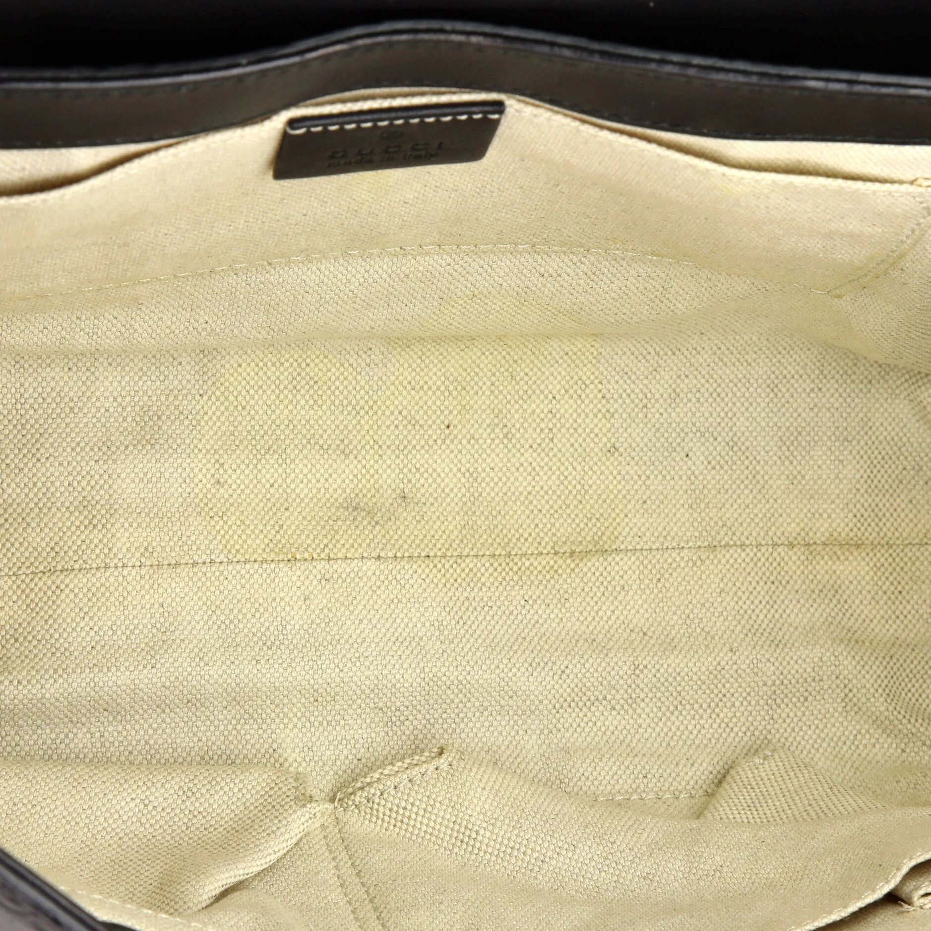Emily Chain Flap Bag Guccissima Leather