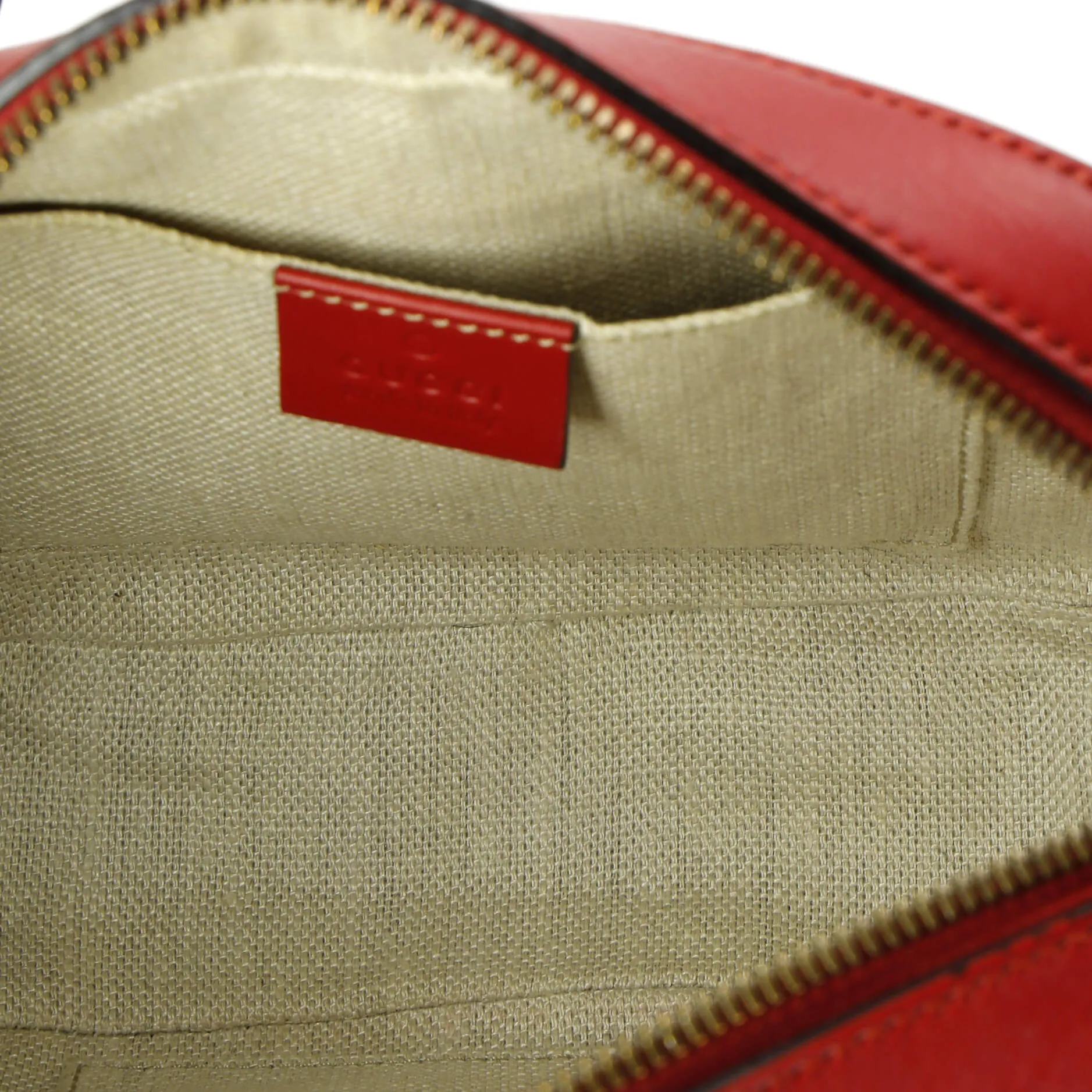Gucci Bee Web Camera Bag Leather