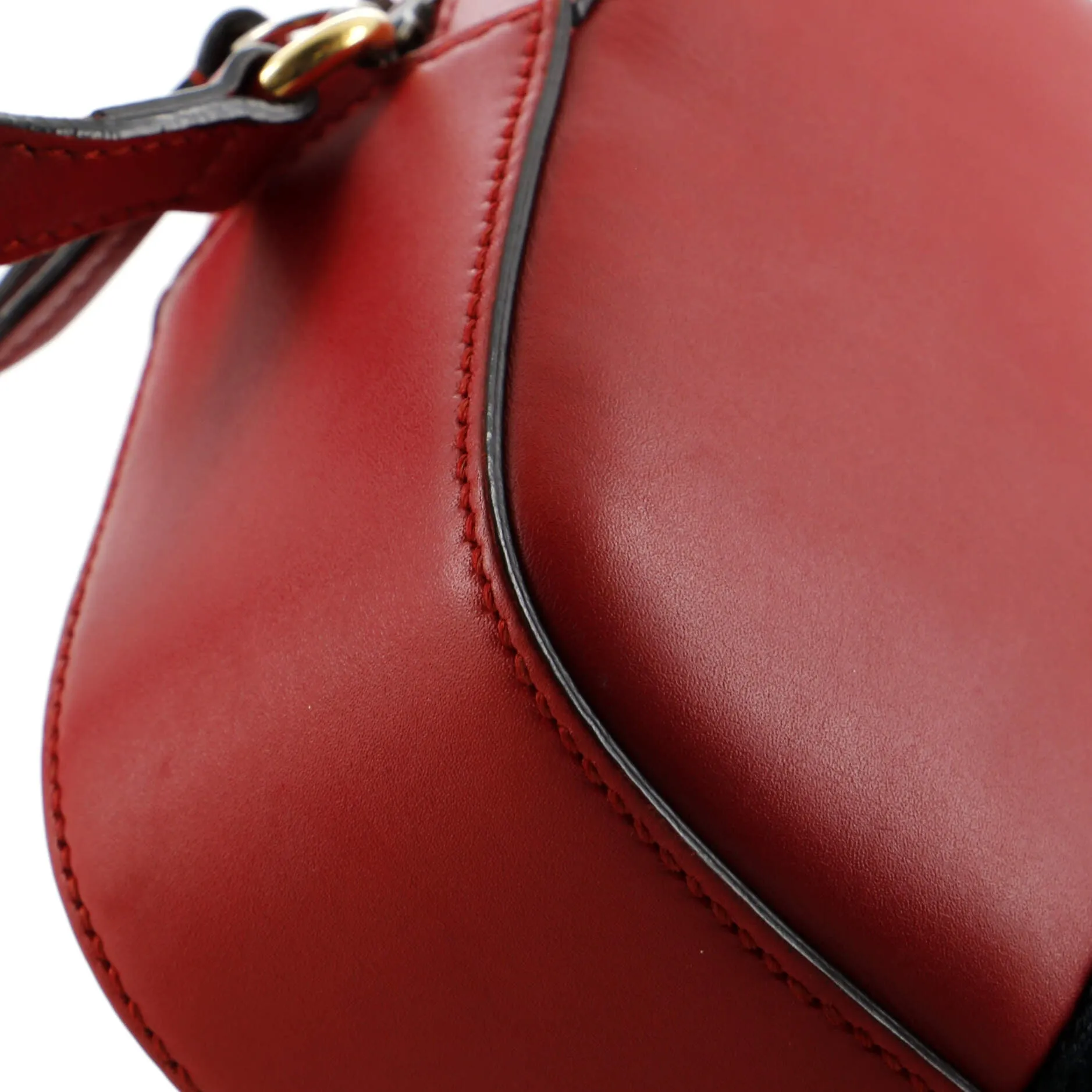 Gucci Bee Web Camera Bag Leather