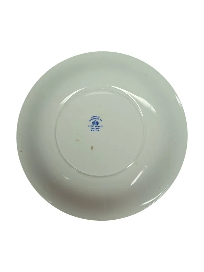 Imperial Blue Willow Porcelain Butter Plate