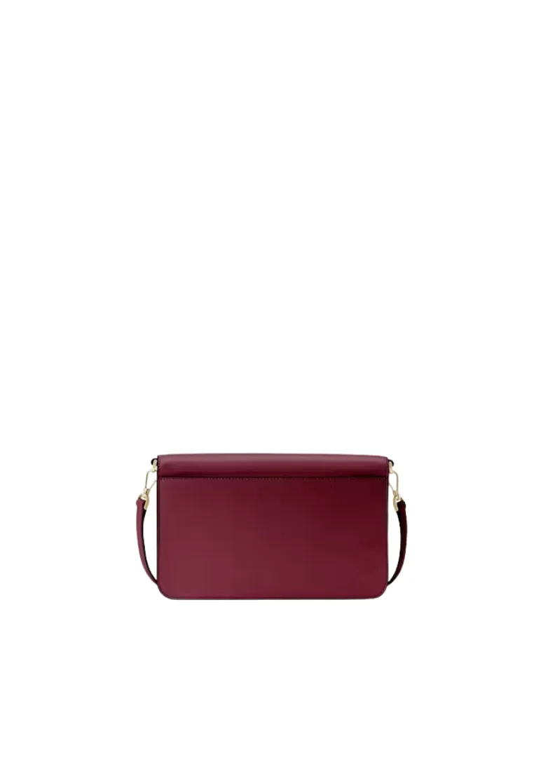 Kate Spade Madison Willow Medium Flap Crossbody Bag In Blackberry KC430