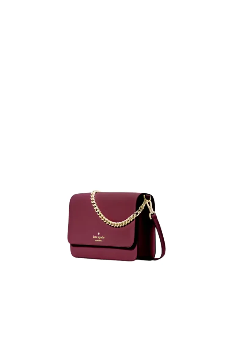 Kate Spade Madison Willow Medium Flap Crossbody Bag In Blackberry KC430