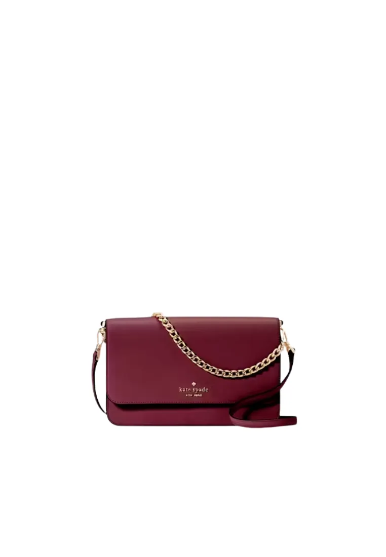 Kate Spade Madison Willow Medium Flap Crossbody Bag In Blackberry KC430
