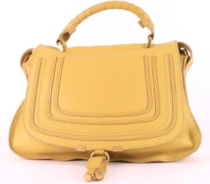 Marcie Top Handle Calfskin Leather Medium Bag