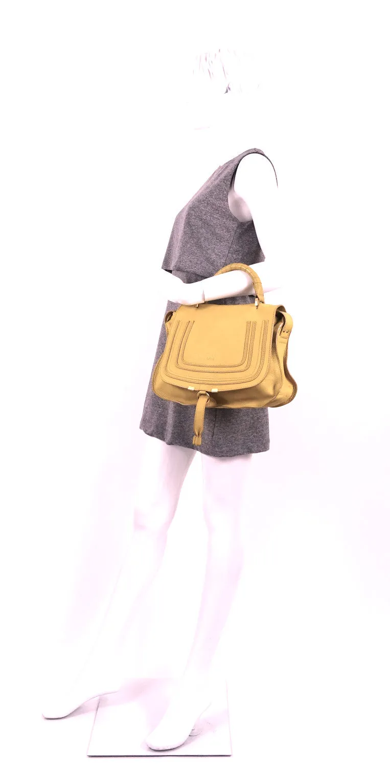 Marcie Top Handle Calfskin Leather Medium Bag