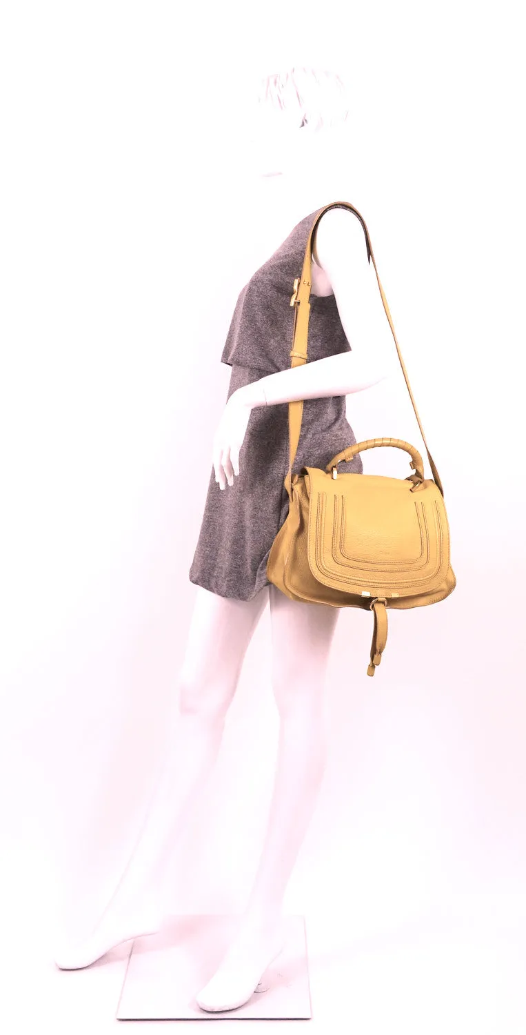Marcie Top Handle Calfskin Leather Medium Bag