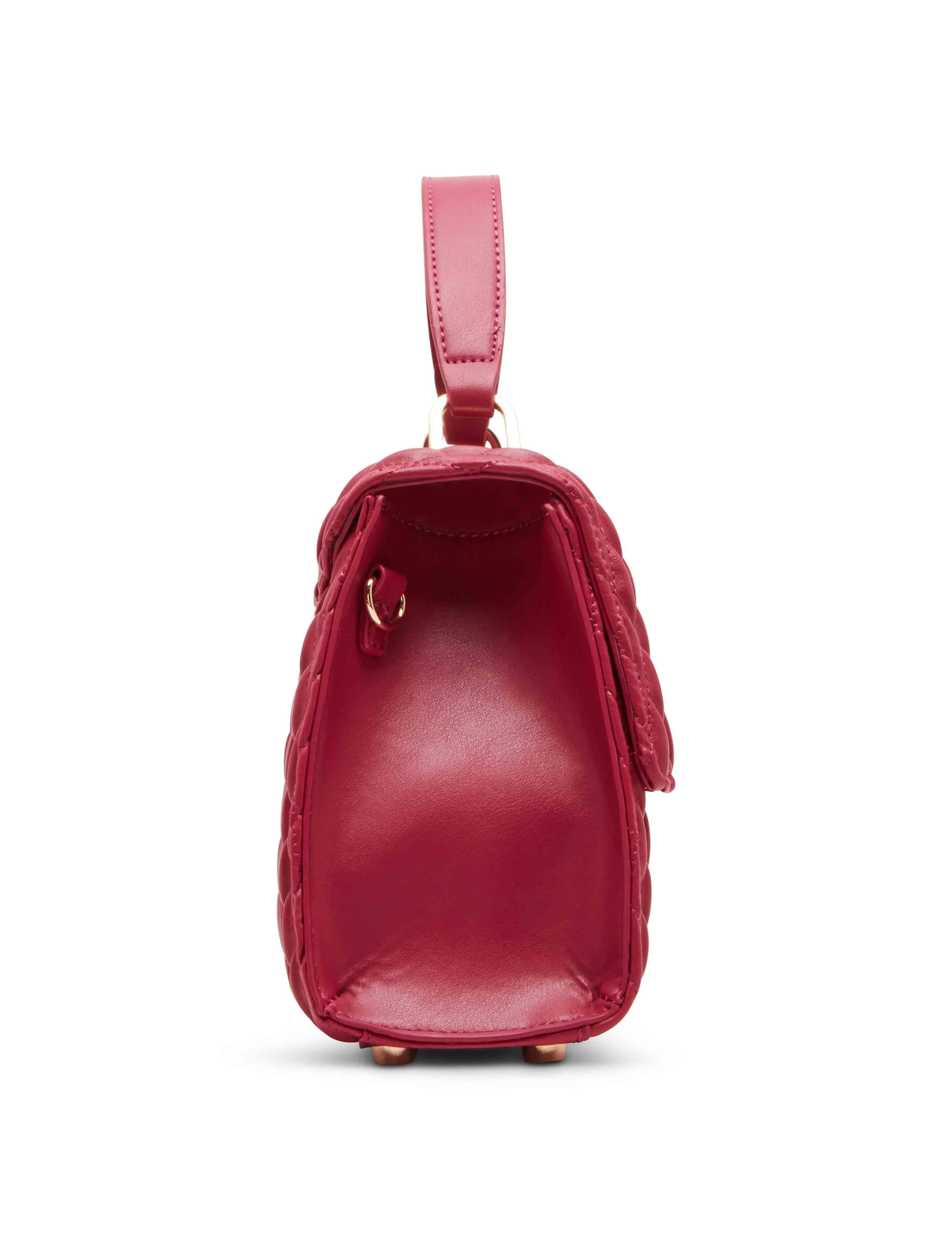 Medium ruched flap top handle with convertible strap