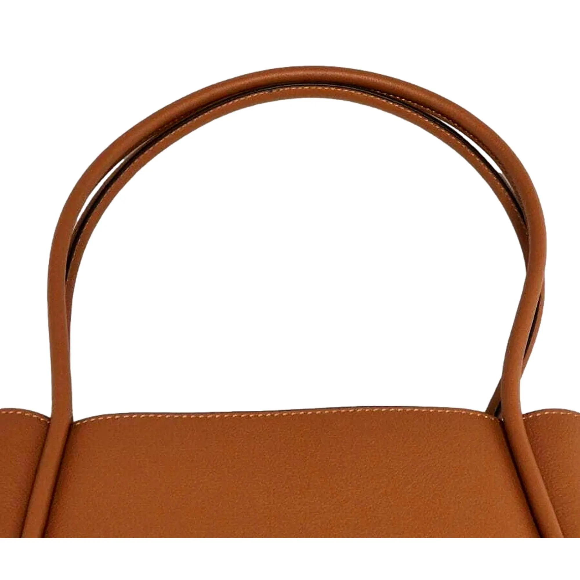 Prada Soft Grain Leather Caramel Brown Small Shoulder Bag Tote
