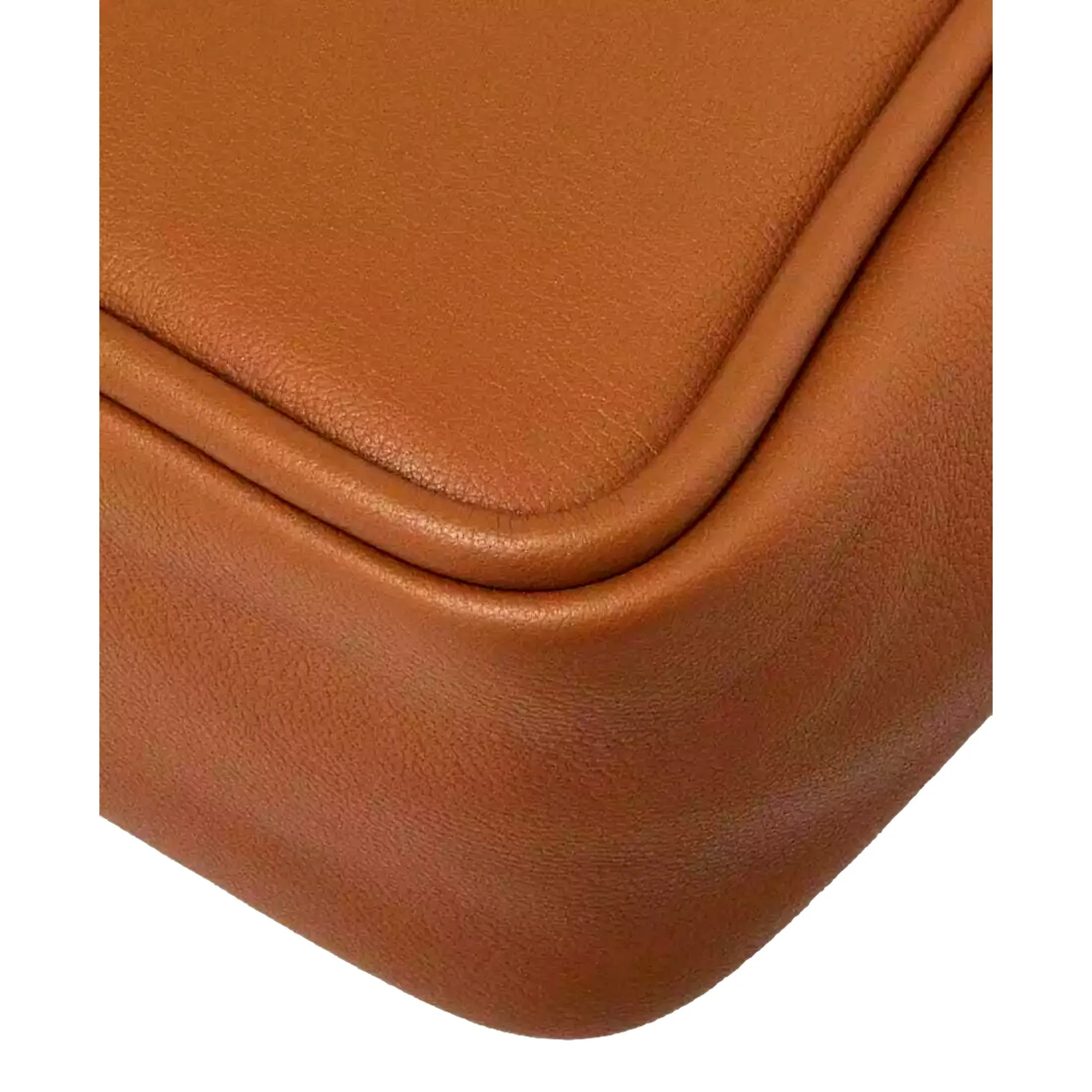 Prada Soft Grain Leather Caramel Brown Small Shoulder Bag Tote