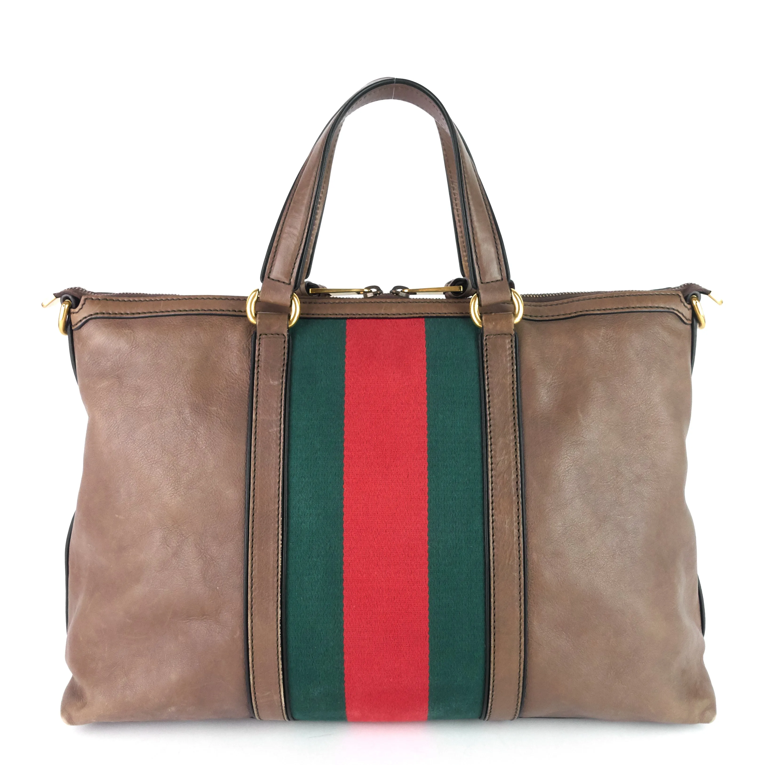 Raina Web Top Handle Medium Leather Bag
