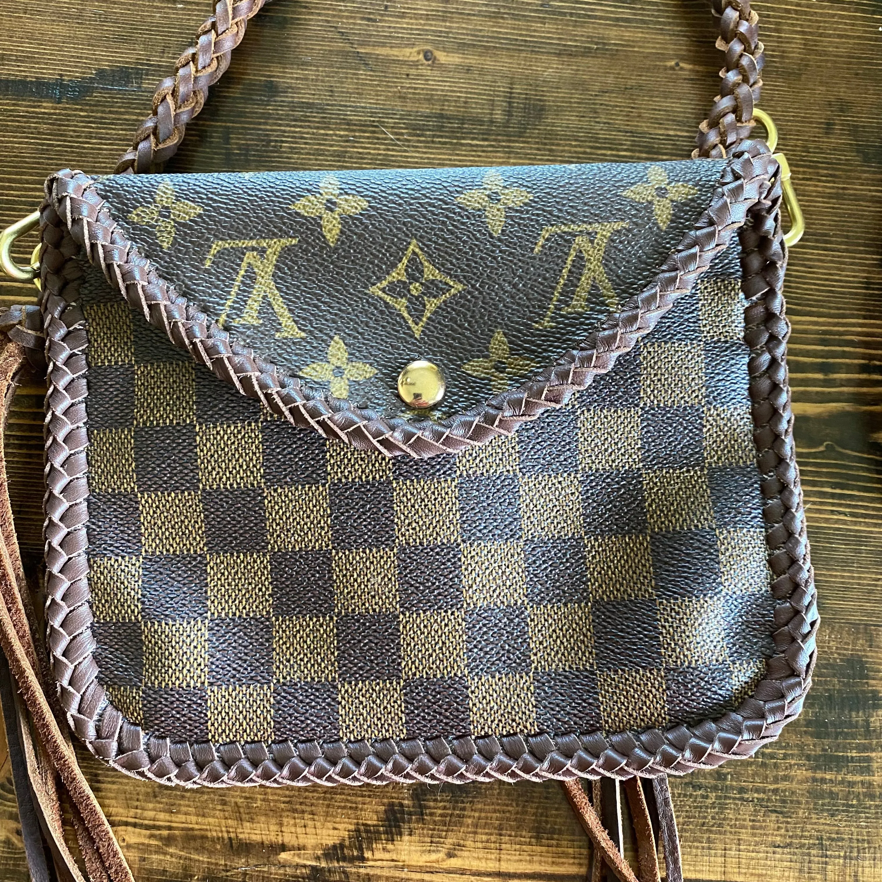 The Falcon - Damier/Monogram Mix Vintage Wristlet/Crossbody/Clutch