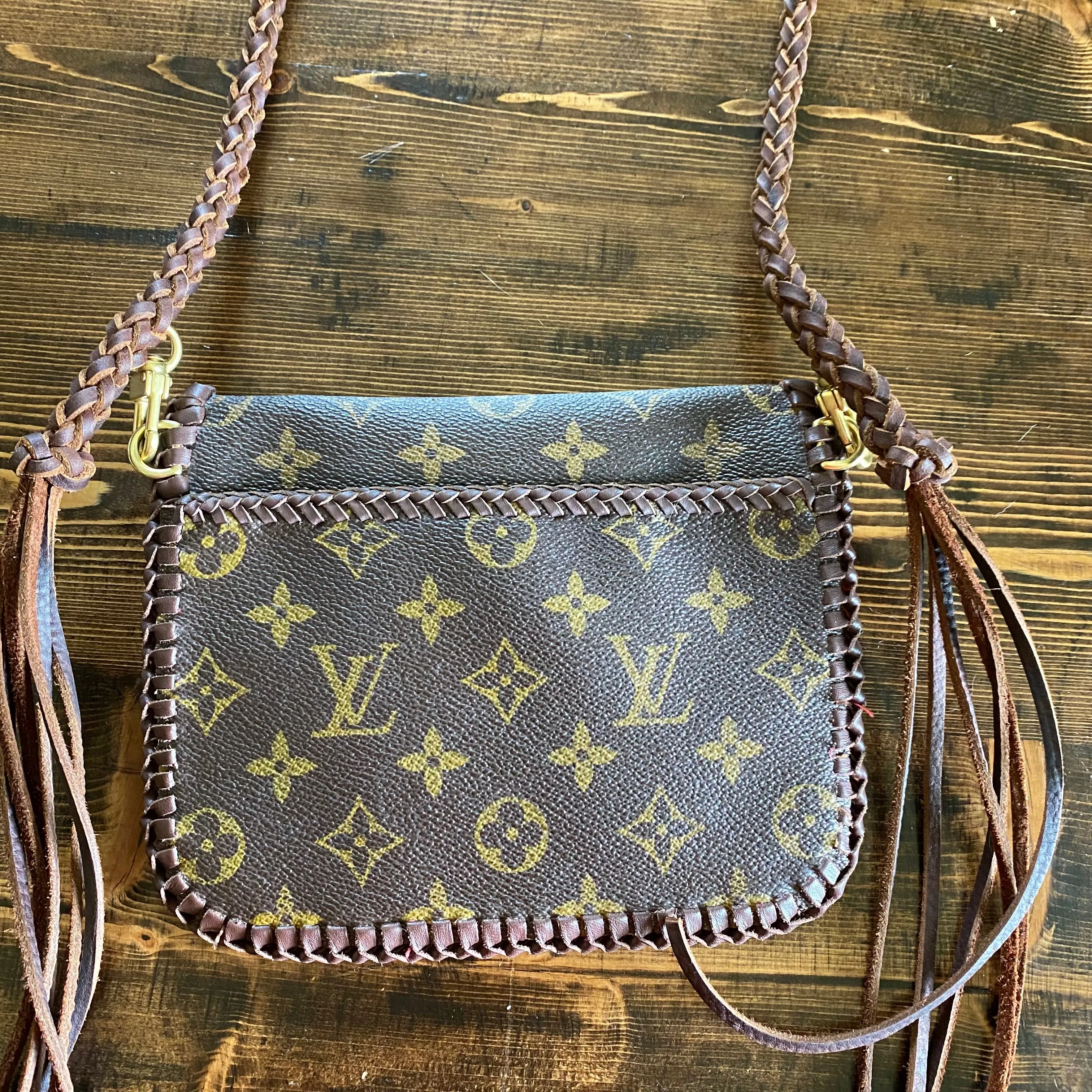 The Falcon - Damier/Monogram Mix Vintage Wristlet/Crossbody/Clutch