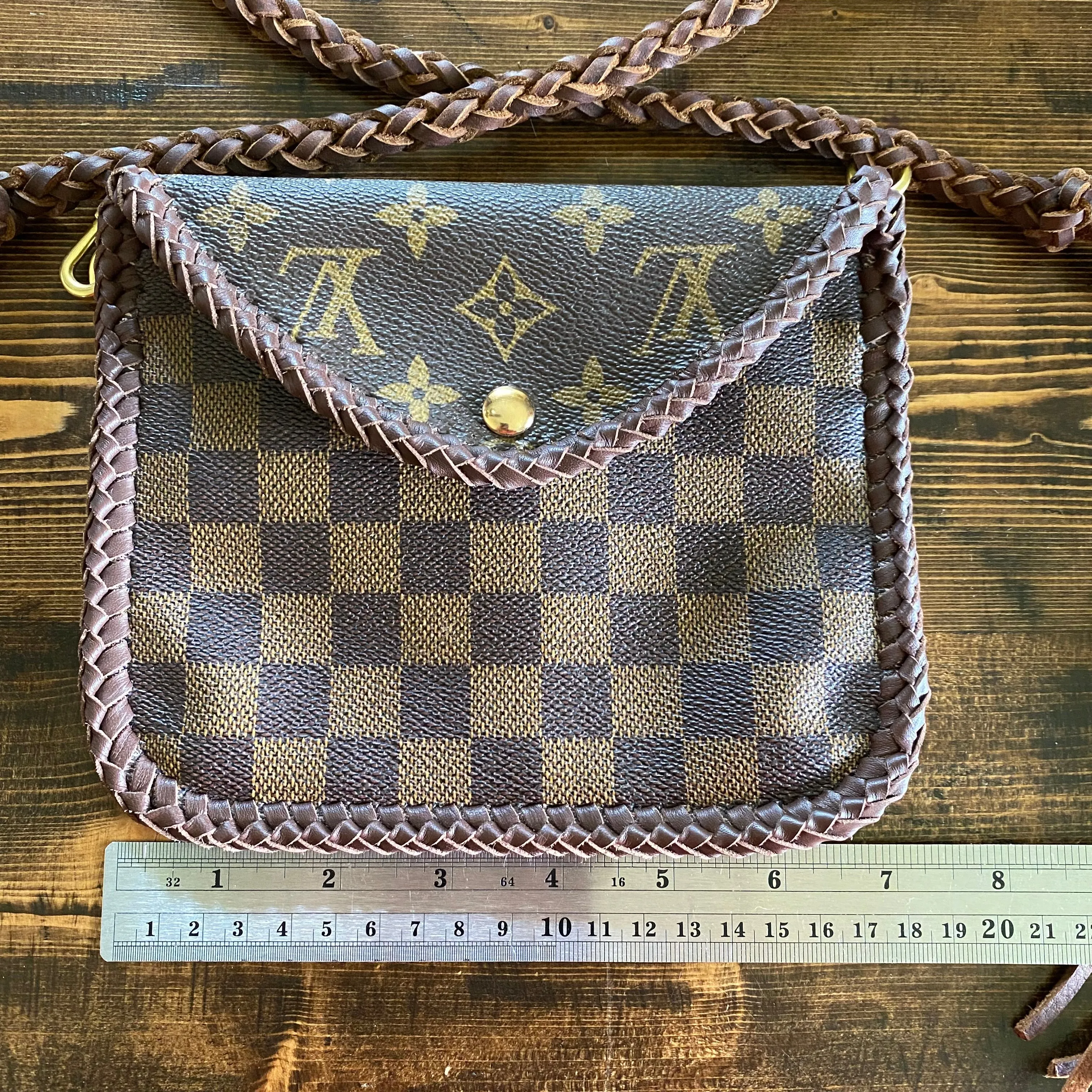 The Falcon - Damier/Monogram Mix Vintage Wristlet/Crossbody/Clutch