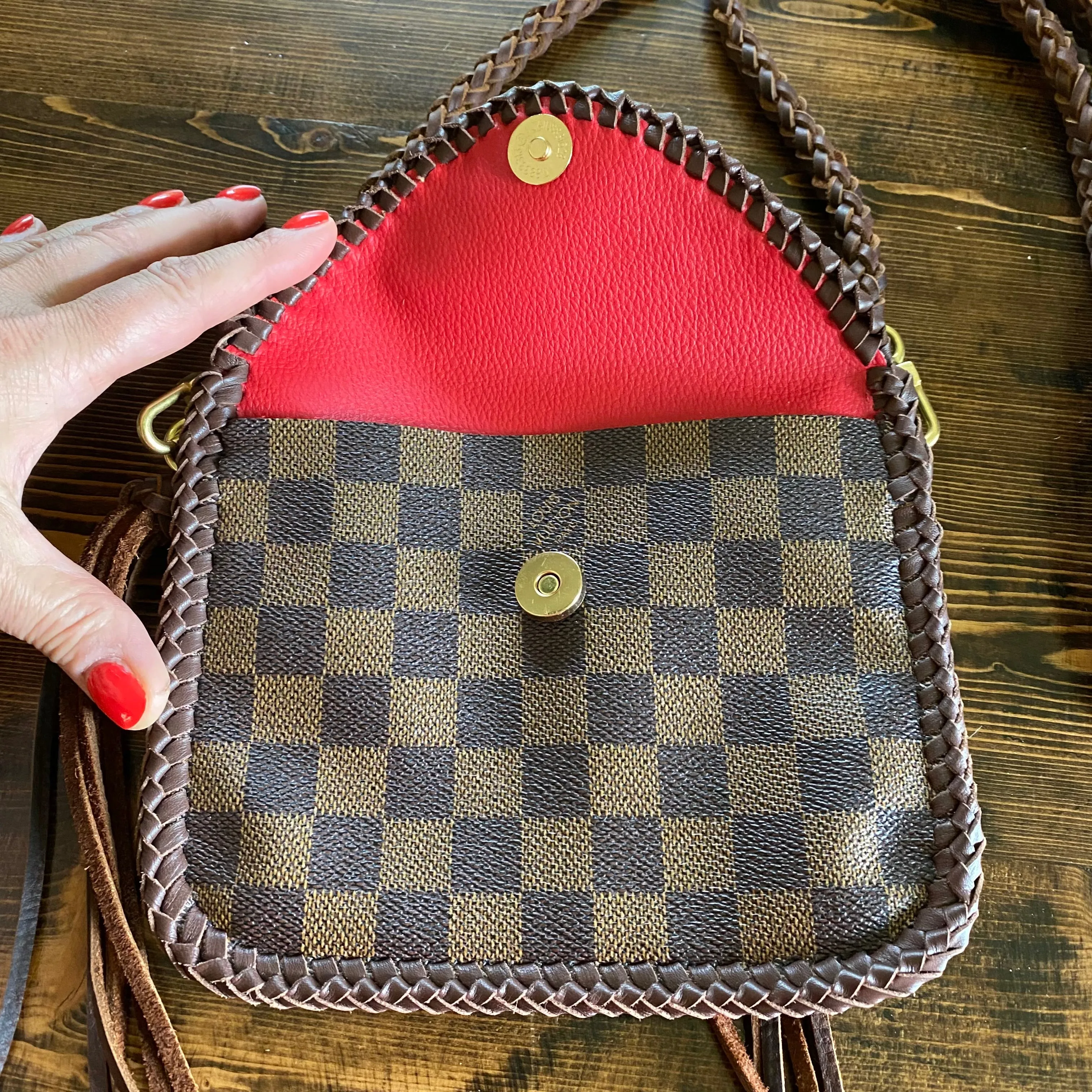 The Falcon - Damier/Monogram Mix Vintage Wristlet/Crossbody/Clutch