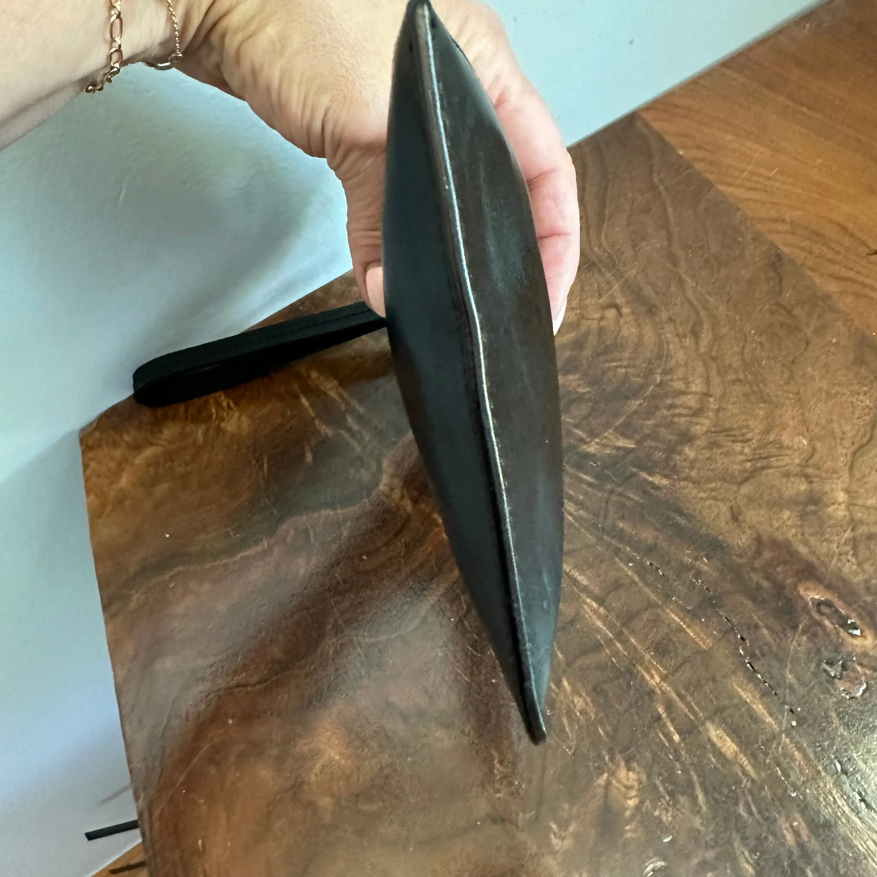 The Junco Wristlet - Vintage Leather Gucci in Black