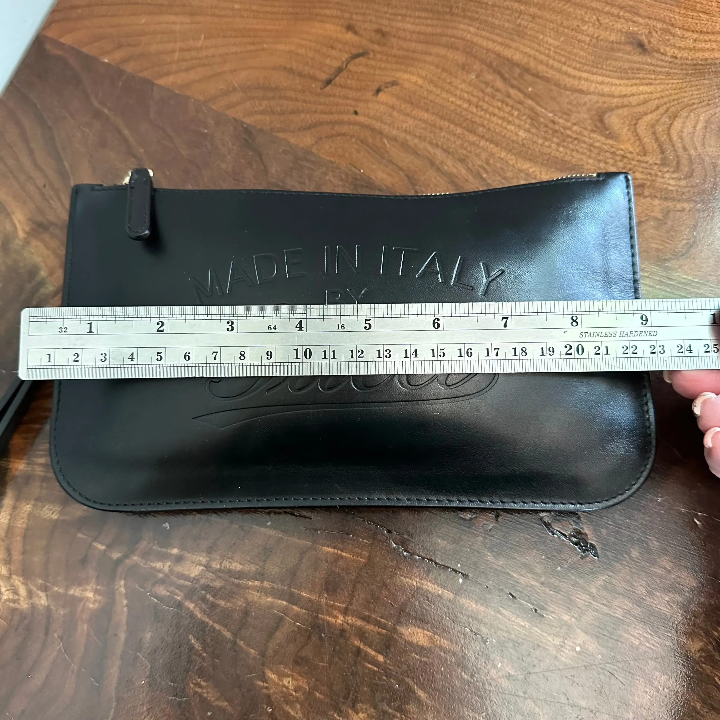 The Junco Wristlet - Vintage Leather Gucci in Black