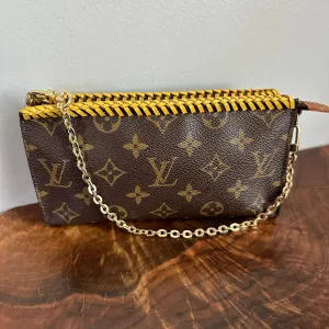 The Junco Wristlet - Vintage Monogram in Sunshine Yellow